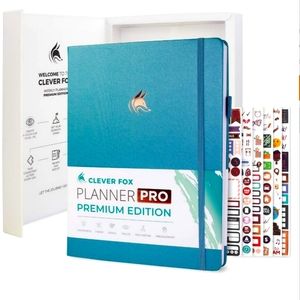 Clever Fox Premium Pro Planner, Aquamarine